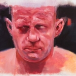 Battered Man 3 - 16" x 20" - Oil on Artboard