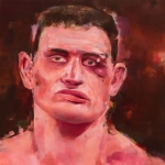 Battered Man 5 - 16" x 20" - Oil on Artboard
