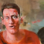 Battered Man 6 - 16" x 20" - Oil on Artboard