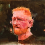 Battered Man 8 - 16" x 20" - Oil on Artboard