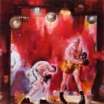 Seeing Red - 48" X 48" - Oil on Canvas