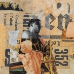 Spanish Rider - 15" x 18" - Collage