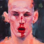 Battered Man 4 - 16" x 20" - Oil on Artboard