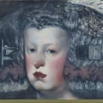 Infanta with Nails oil on canvas 42 x 42"