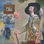 The Silver King with Fruit and Flowers 42 x 42"